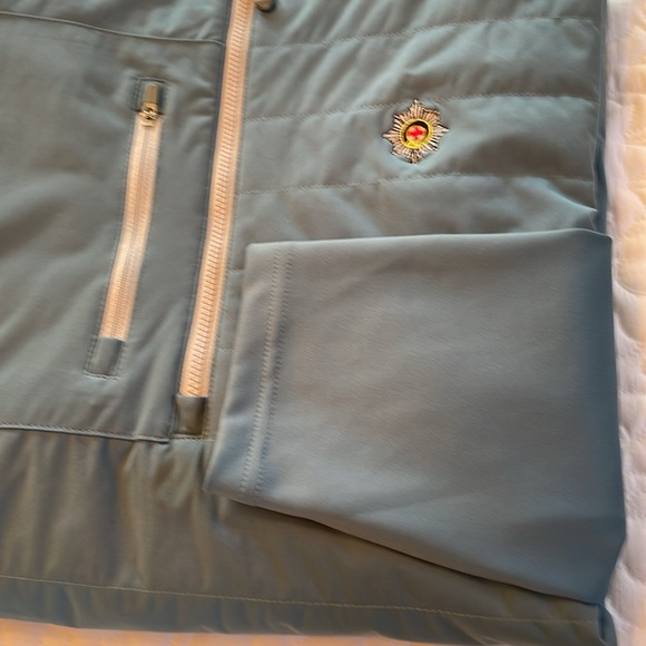 Peter Millar Weld Hybrid Half-Zip Pullover. Color Rainfall Size XL - Picture 6 of 6